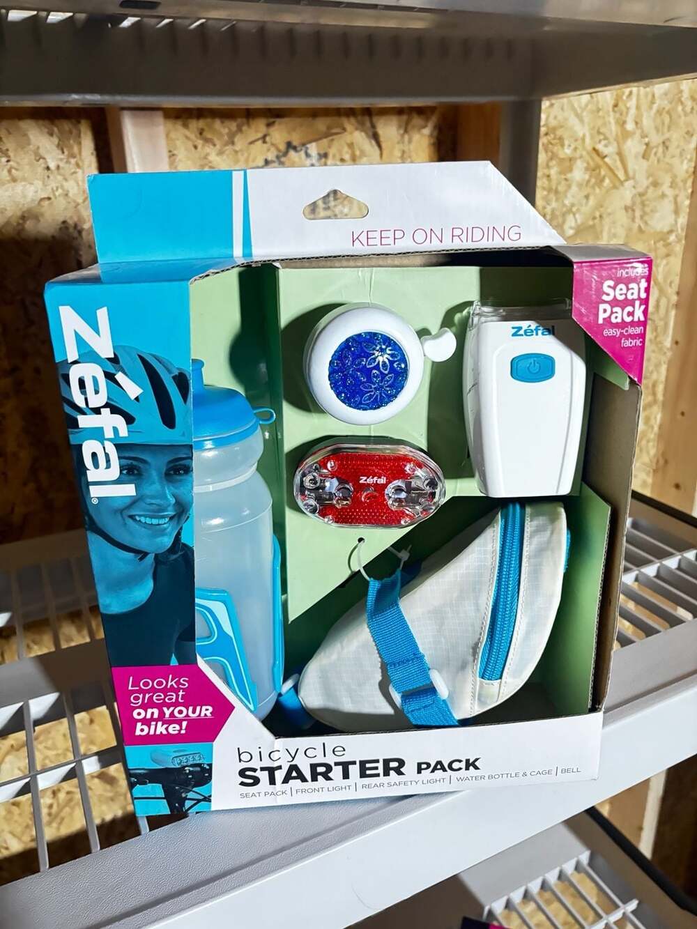 Zéfal Bicycle Starter Pack 5-Piece Accessory Kit including Seat Pack, Lights, Wa